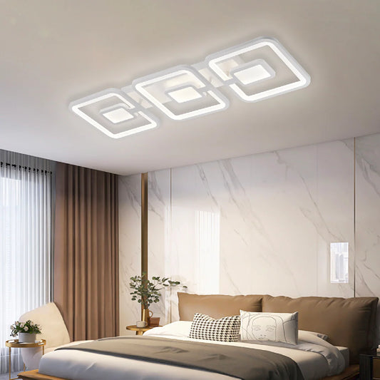 Lustra LED cu Telecomanda Kevin 77W Dimabila Alb