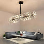 Candelabru Cristal PETERHOF Regalis 16x G4, Lungime 120cm, Negru