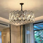 Candelabru Cristal MALBORK Eleganza 4xE27, Diametru 49cm, Negru, Inaltime Reglabila