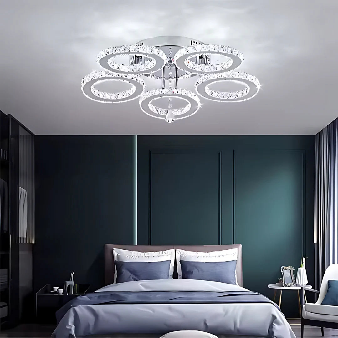 Lustra LED cu Telecomanda, si Cristal Anubis 61W