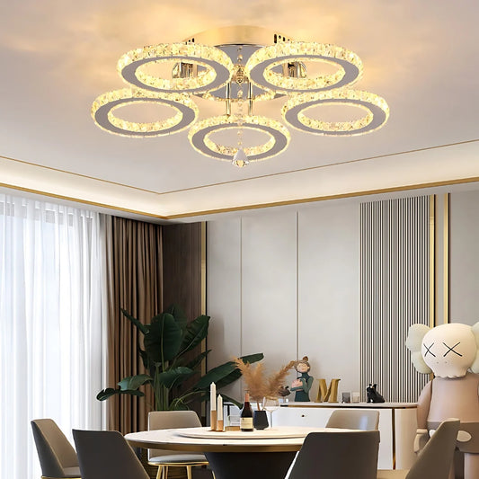 Lustra LED cu Telecomanda, si Cristal Anubis 61W