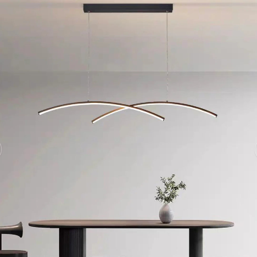 Lustra LED cu telecomanda STUDIO GILDIS, 30W, lumina Rece/Calda/Neutra, Dimabila, Negru