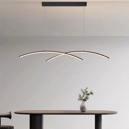 Lustra LED cu telecomanda STUDIO GILDIS, 30W, lumina Rece/Calda/Neutra, Dimabila, Negru