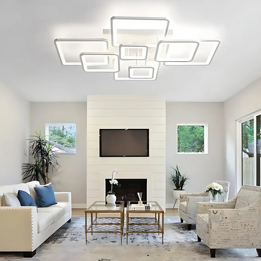 Lustra LED cu Telecomanda Camella 154W Dimabila Alb