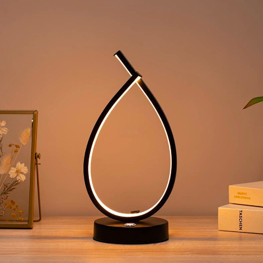 Veioza LED Genesis, 10W, Lumina Rece/Calda/Neutra, Metal si Acril, Negru – culoare neagră – RegalStore, iluminat interio