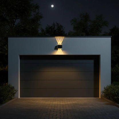 Aplica LED Exterior Solaris, 4 Surse de lumina, Lumina Calda, Negru