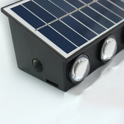 Aplica LED Exterior Solaris, 4 Surse de lumina, Lumina Calda, Negru – aplică LED, culoare neagră – RegalStore, iluminat