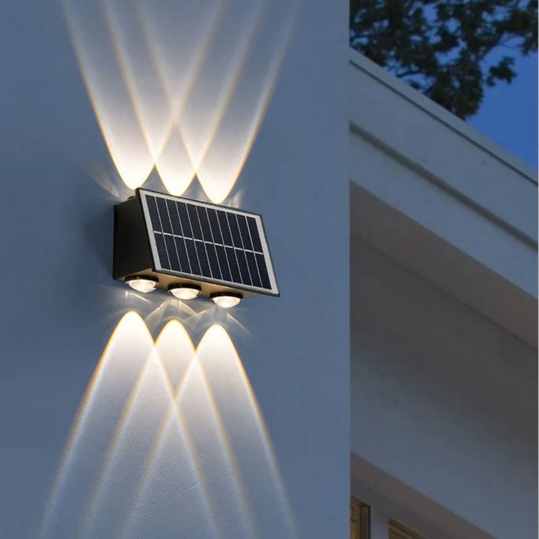 Aplica LED Exterior Solaris, 6 Surse de lumina, Lumina Calda, Negru – aplică LED, culoare neagră – RegalStore, iluminat