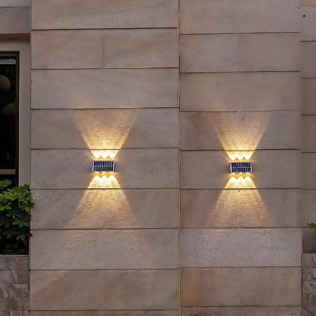 Aplica LED Exterior Solaris, 6 Surse de lumina, Lumina Calda, Negru – aplică LED, culoare neagră – RegalStore, iluminat