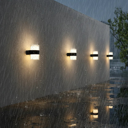 Aplica LED Exterior MIRA, 2 Surse de lumina, Lumina Calda, Negru