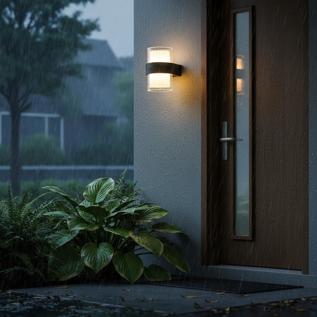 Aplica LED Exterior MIRA, 2 Surse de lumina, Lumina Calda, Negru