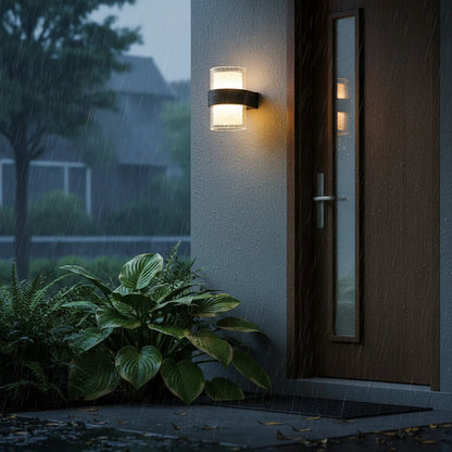 Aplica LED Exterior MIRA, 2 Surse de lumina, Lumina Calda, Negru