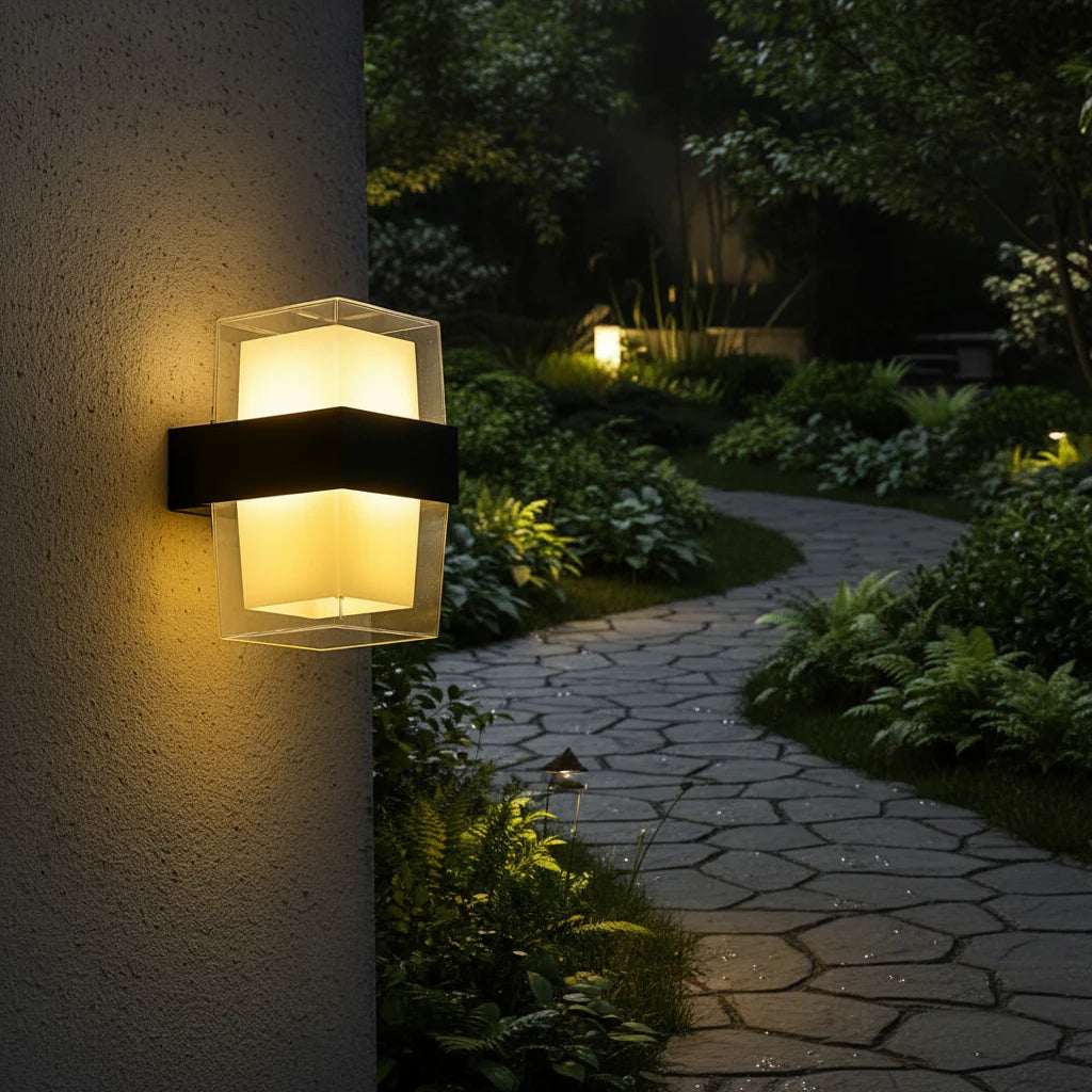 Aplica LED Exterior AMIRA, 2 Surse de lumina, Lumina Calda, Negru