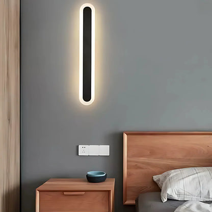Aplica LED de Exterior SUHA, Lungime 30cm, 4W, IP65, Metal, Liniar, Negru