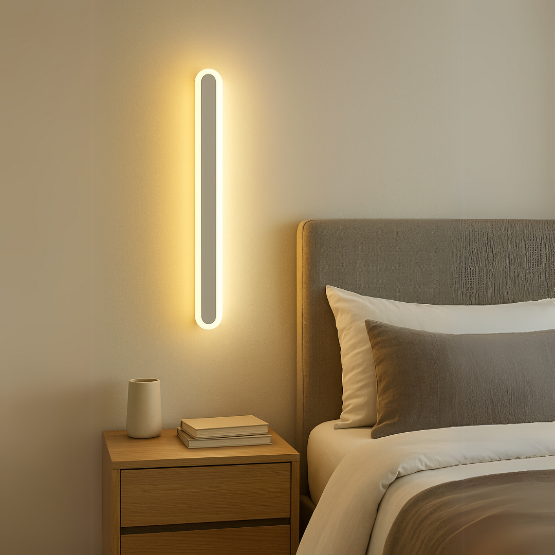 Aplica LED de Exterior SUHA, Lungime 60cm, 8W, IP65, Metal, Liniar, Alb