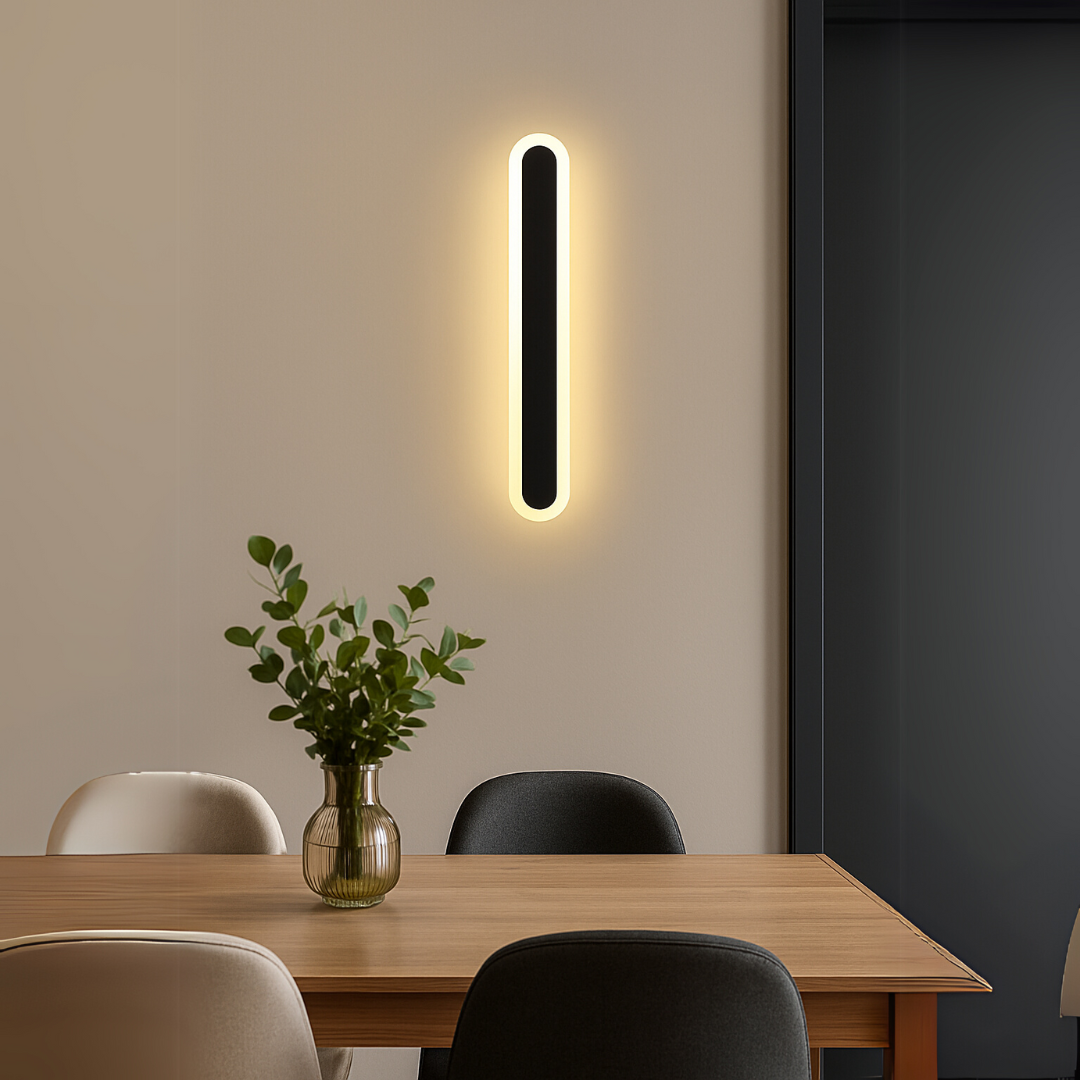 Aplica LED de Exterior SUHA, Lungime 70cm, 10W, IP65, Metal, Liniar, Negru