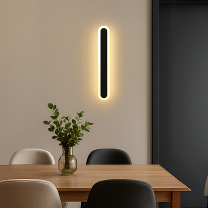 Aplica LED de Exterior SUHA, Lungime 70cm, 10W, IP65, Metal, Liniar, Negru