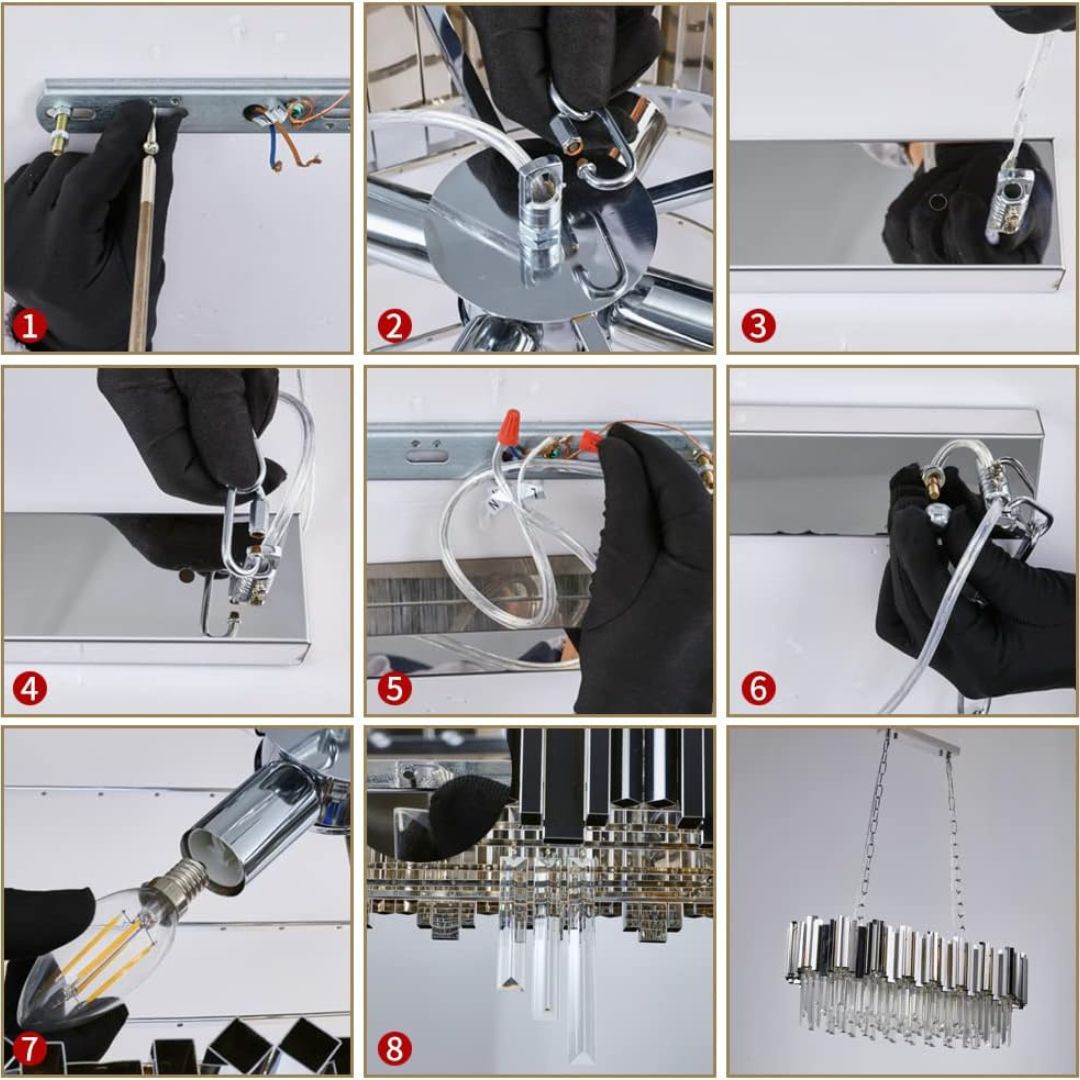 Candelabru Cristal BLOIS Regalis 10xE14, Diametru 80cm, Argintiu, Inaltime Reglabila – culoare argintie, 80 cm – RegalSt