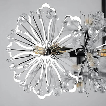 Candelabru Cristal PETERHOF Magno, Diametru 62cm, 25XG4, Negru, Inaltime Reglabila