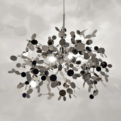 Candelabru Modern, CAPRICIO Allegro, 2xE14, Diametru 40cm, Crom Lucios, Inaltime Reglabila