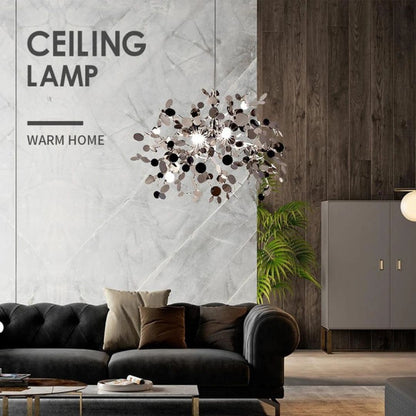 Candelabru Modern, CAPRICIO Allegro, 2xE14, Diametru 40cm, Crom Lucios, Inaltime Reglabila – culoare argintie, design mo