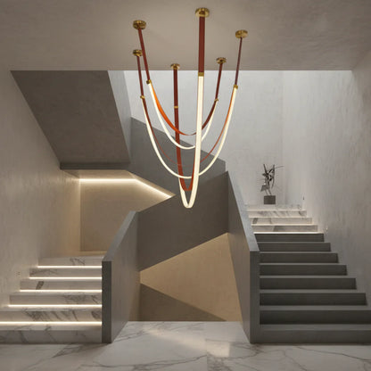 Candelabru Modern, LED, ARIA Largo, 36W, lumina Neutra, Maro