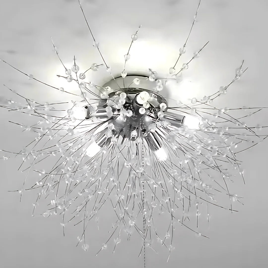 Candelabru Cristal RONDO Vivace, 6x G9, Crom, 49cm