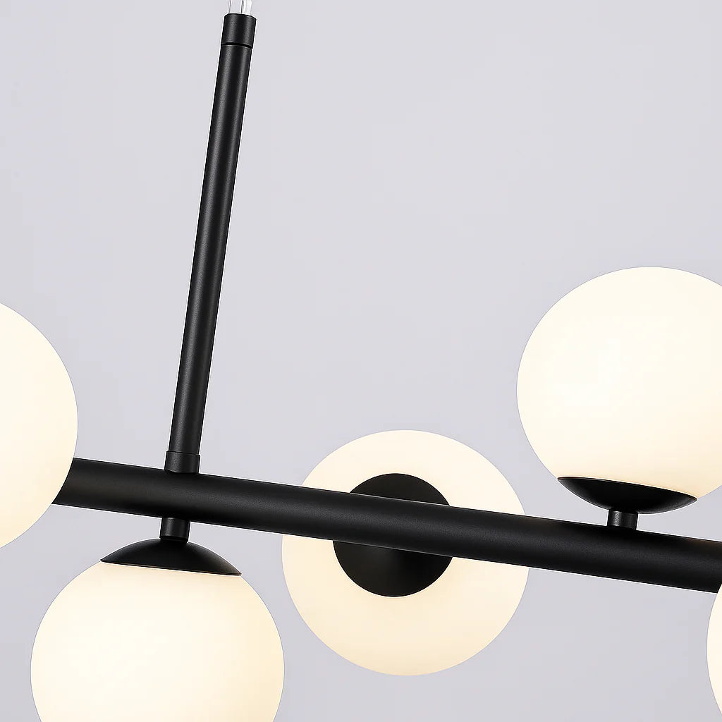 Lustra cu bec moderna LOFT Pavilion, 11x G9, Negru, Metal, Inaltime Reglabila