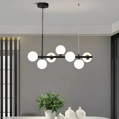 Lustra LOFT Pavilion, 7x G9, Alb Negru, Metal, Inaltime Reglabila