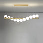 Lustra LOFT Hall, 11x G9, Alb Auriu, Metal, Inaltime Reglabila, Elegant