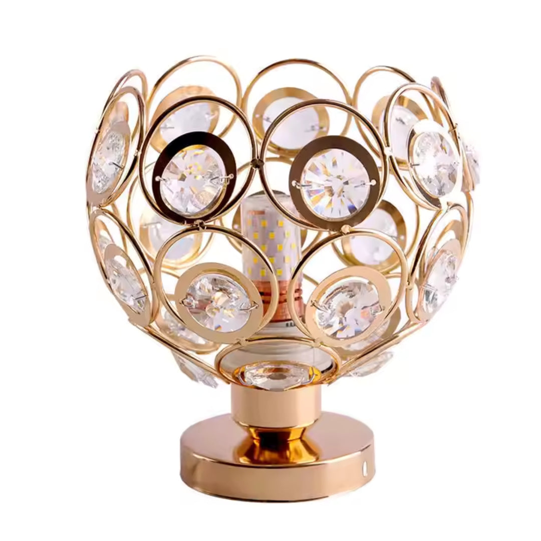 Lustra Rossi Cristal, 1*E27, Metal, Auriu