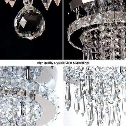 Candelabru LED 20W Cristal Mancini Crom Lucios