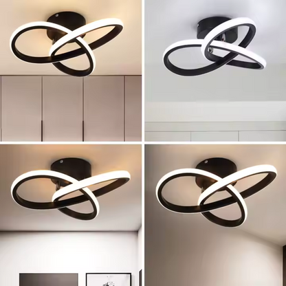 Lustra LED VERTEX Infinitum 26W, Lumina Rece/Calda/Neutra, Negru – RegalStore