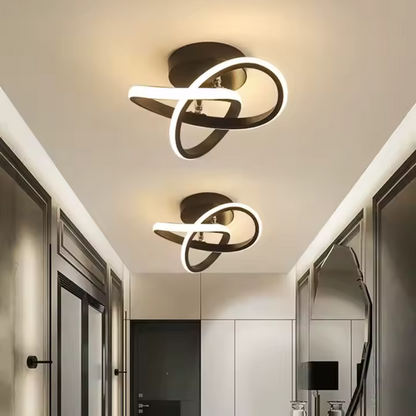 Lustra LED VERTEX Infinitum 26W, Lumina Rece/Calda/Neutra, Negru – RegalStore