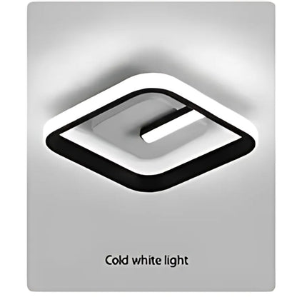 Lustra LED VICTORIA, 16W, lumina Rece/Calda/Neutra, Negru si Alb