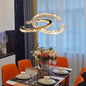 Lustra LED PRISM Antea, Telecomanda, 40W, Cristal si Metal, Dimabila, Inaltime Reglabila, Lumina Rece/Calda/Neutra