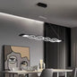 Lustra LED Suspendata cu Telecomanda WAVE, 100W, Inaltime Reglabila, Lumina Rece/Calda/Neutra, Dimabila, Negru