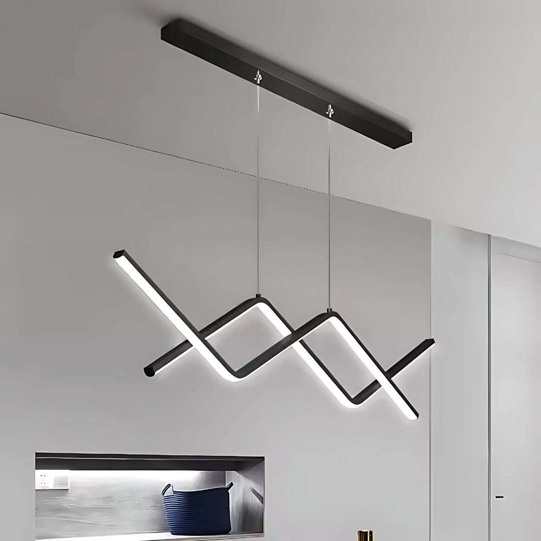 Lustra LED Nancy, 72W, Acril, Negru