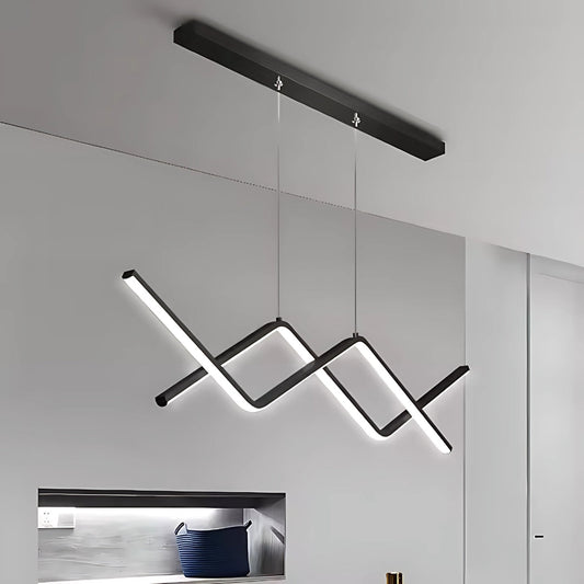 Lustra LED Nancy, 72W, Acril, Negru