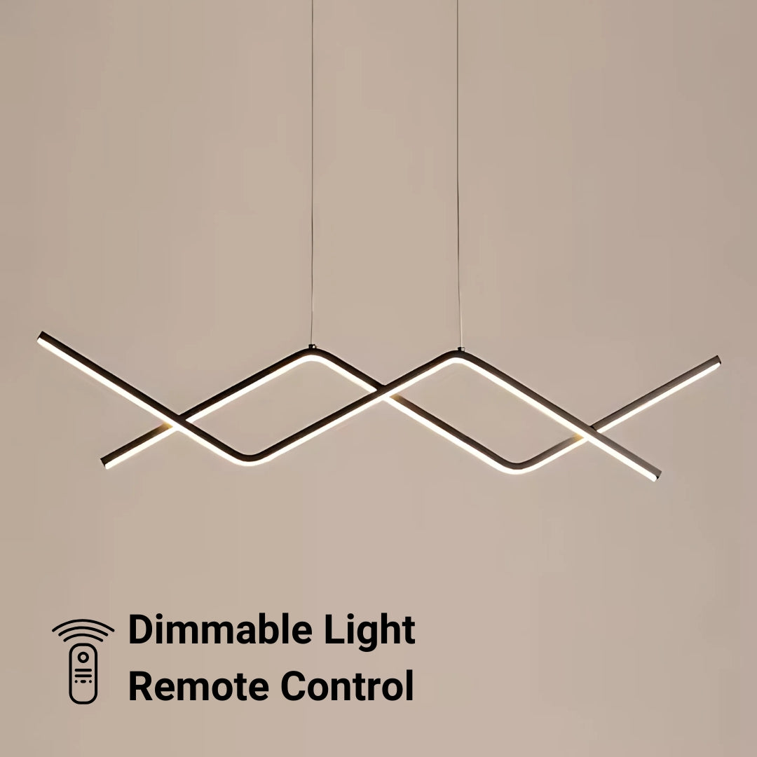 Lustra LED Nancy, 72W, Acril, Negru