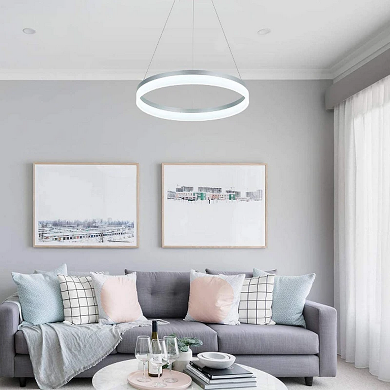 Lustra LED cu Telecomanda Kasen 180W Dimabila Alb