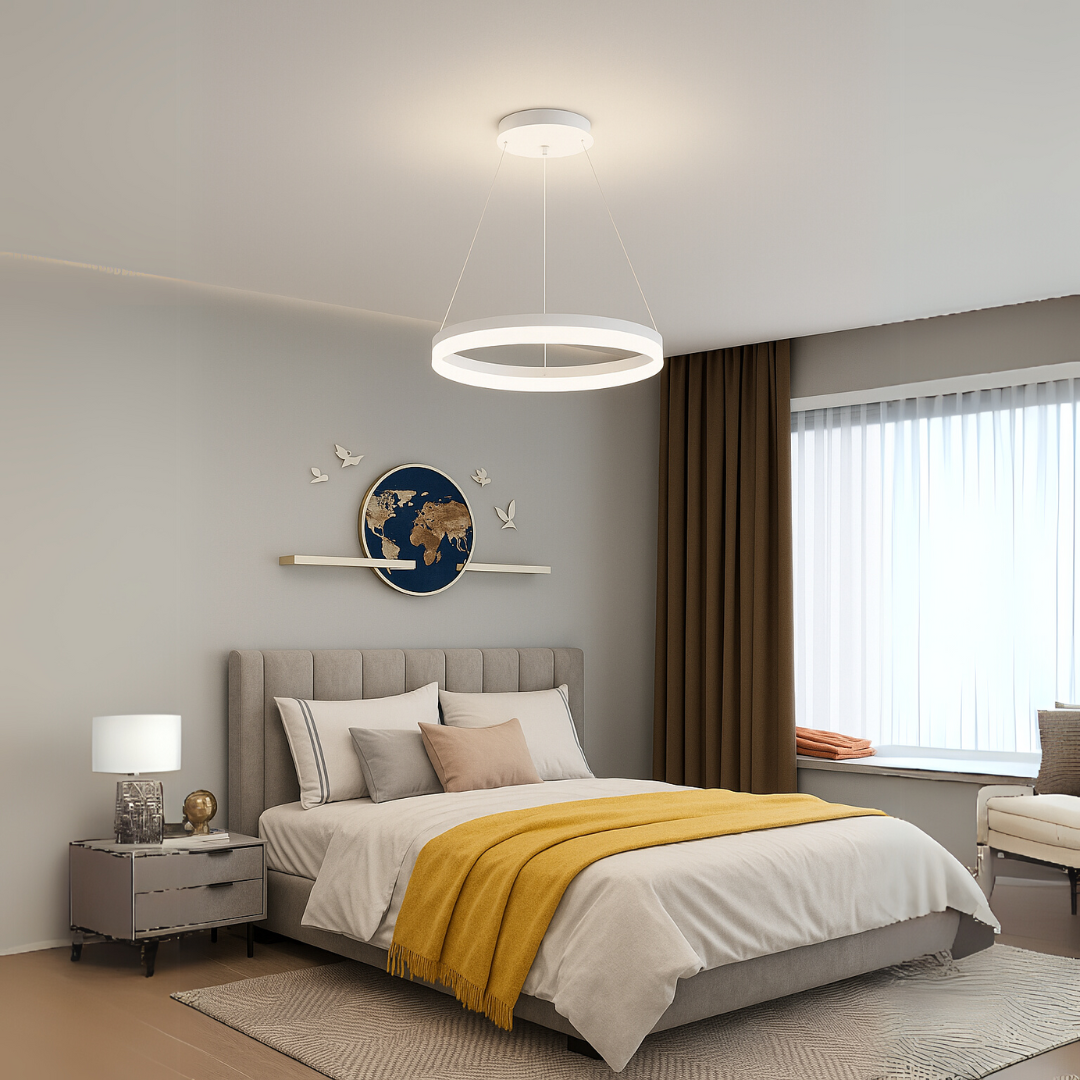 Lustra LED cu Telecomanda Kasen 180W Dimabila Alb