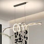 Lustra LED Suspendata cu Telecomanda RIBBON, 66W, Inaltime Reglabila, Lumina Rece/Calda/Neutra, Dimabila, Negru