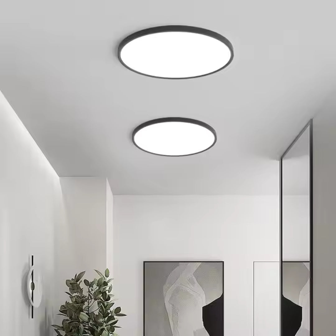 Plafoniera LED SOLIS 37cm 32W Lumina Neutra Negru