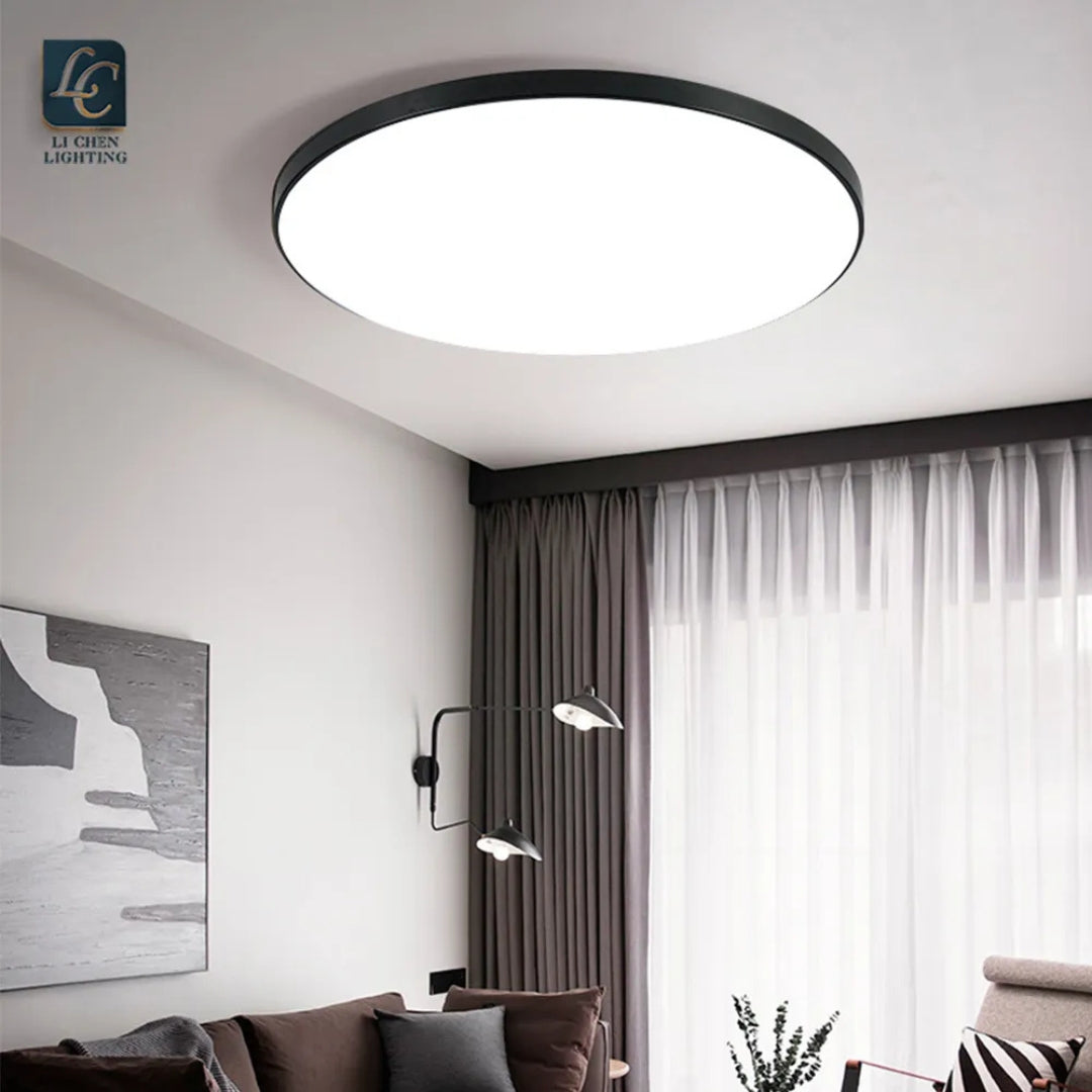 Plafoniera LED SOLIS 37cm 32W Lumina Neutra Negru