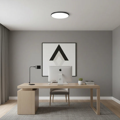 Plafoniera LED SOLIS 37cm 32W Lumina Neutra Negru
