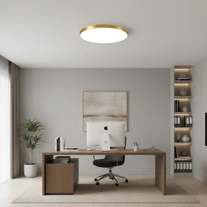 Plafoniera LED SOLIS 37cm 32W Lumina Neutra Auriu
