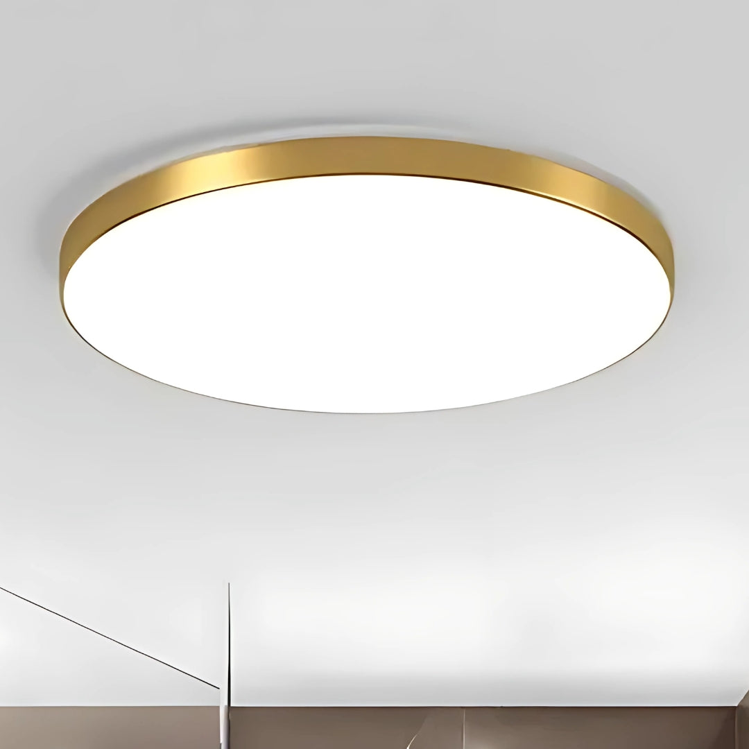 Plafoniera LED SOLIS 37cm 32W Lumina Neutra Auriu