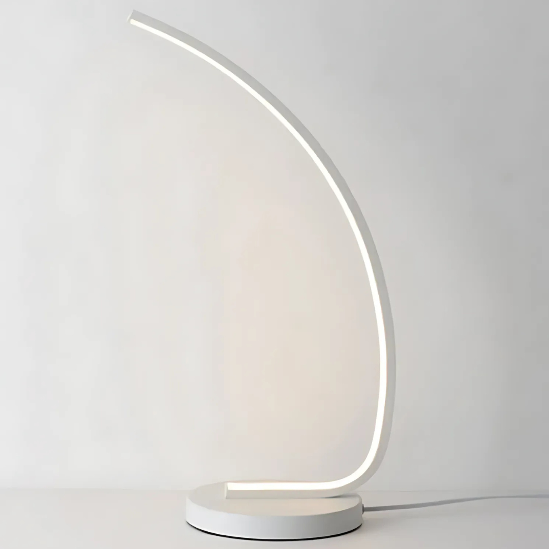 Veioza LED Nemesis, 10W, Lumina Rece/Calda/Neutra, Metal si Acril, Alb – culoare albă – RegalStore, iluminat interior