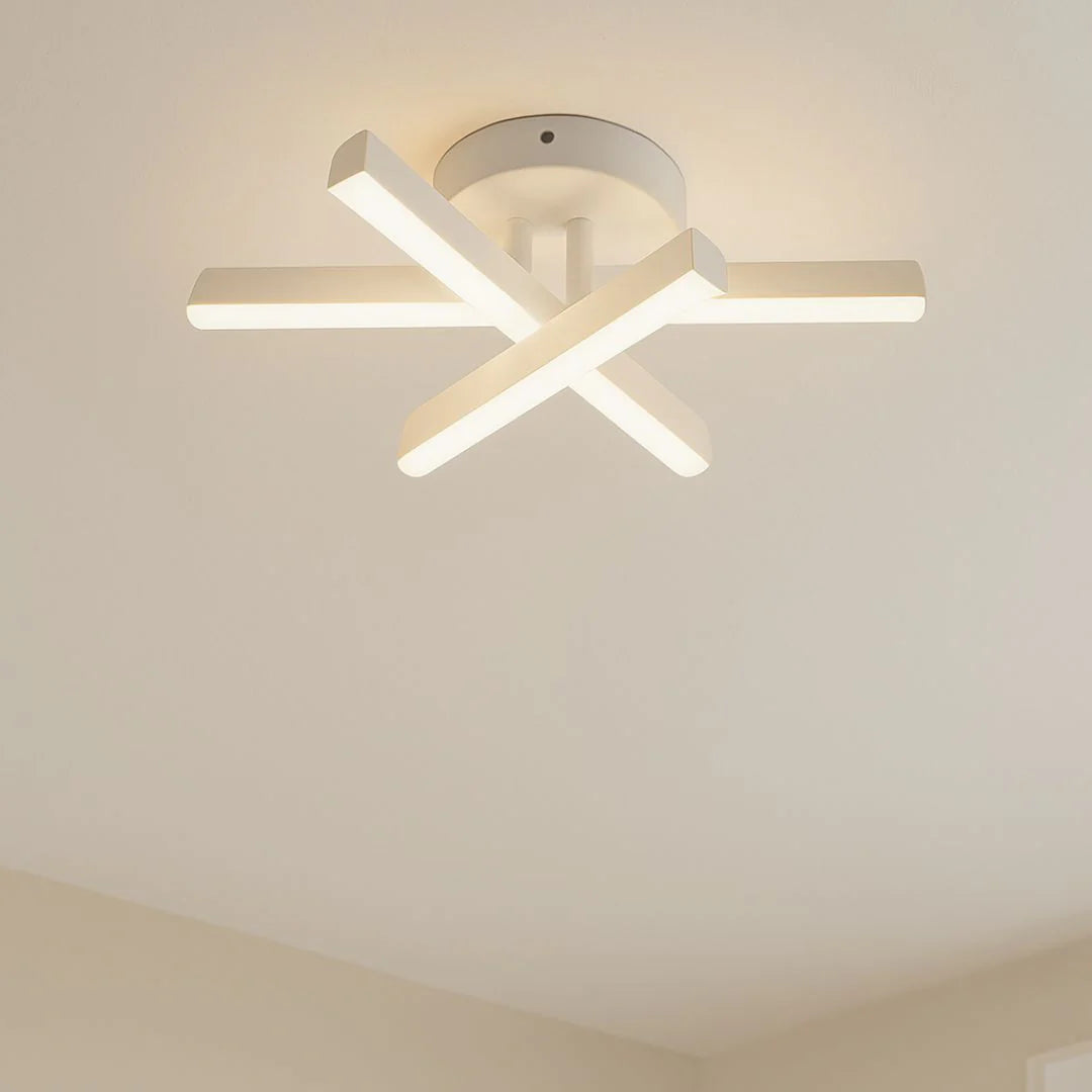 Lustra LED Diego, 18W, Alb, Metal, Lumina Rece/Calda/Neutra